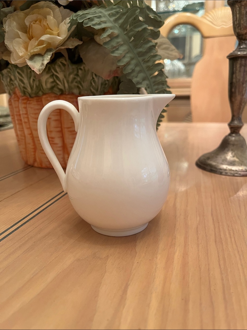 Classic White Milk Pitcher